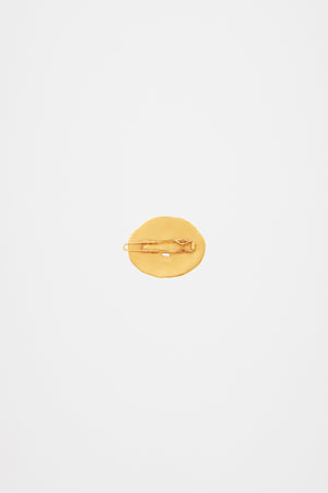Large face brass hairclip