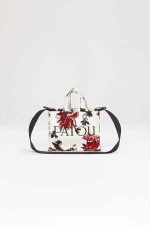 Small Patou tote in printed organic cotton