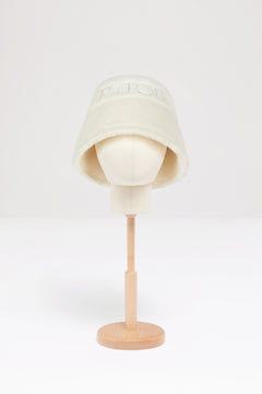 Patou bucket hat in faux shearling
