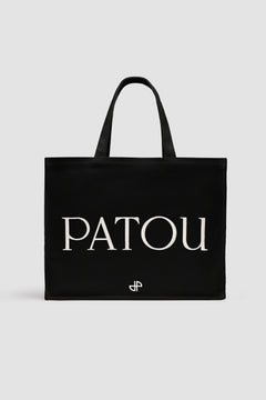 Large Patou tote in cotton canvas