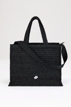 Large JP tote in raffia