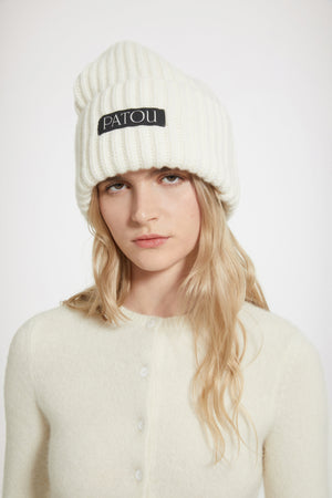 Patou beanie in wool and cashmere