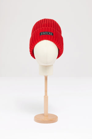 ウールとカシミヤ製パトゥのビーニー