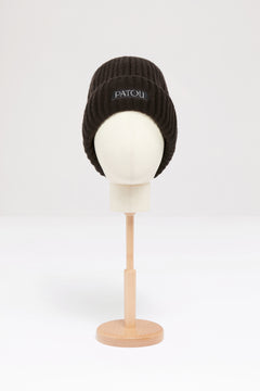 ウールとカシミヤ製パトゥのビーニー