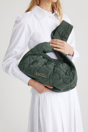 Le Biscuit large bag in recycled quilted nylon