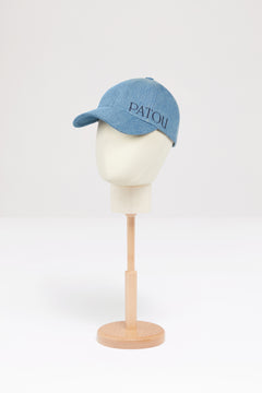 Patou cap in organic cotton denim