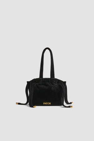 Evening pouch in cotton velvet
