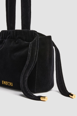 Evening pouch in cotton velvet