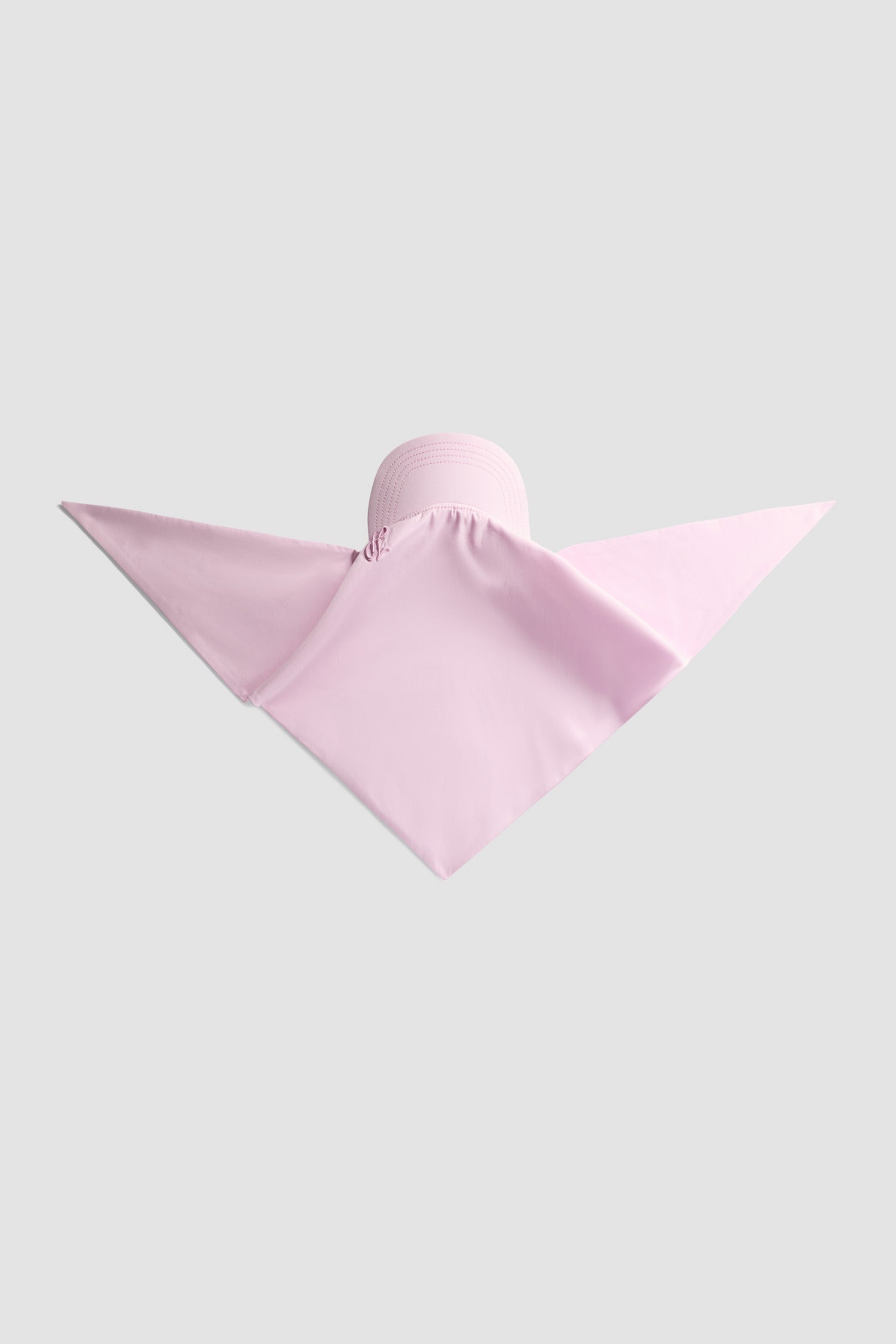 Patou - Cappellino foulard in popeline di cotone bio - Primrose Pink - Cappellino in popeline di cotone bio rosa. Modello ibrido. Monogramma JP calligrafia ricamato al lato.