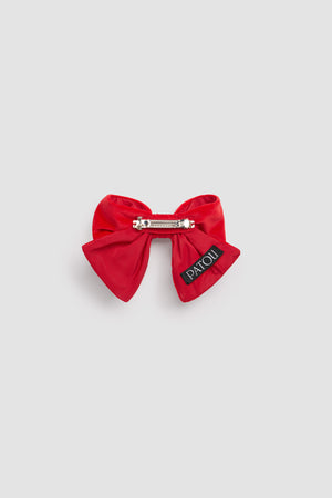 Barrette nœud en velours de coton