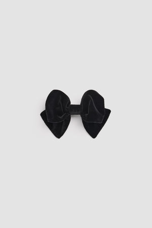 コットンベルベット ボウヘアクリップ