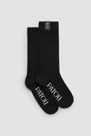 Gerippte Knöchelsocken aus Baumwollmix