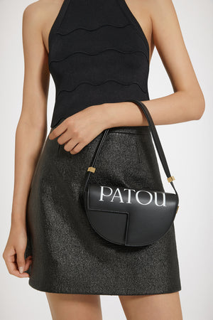 Le Petit Patou Logo Tasche aus Leder