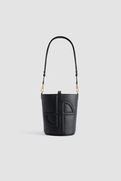 Piccola borsa a secchiello JP in pelle