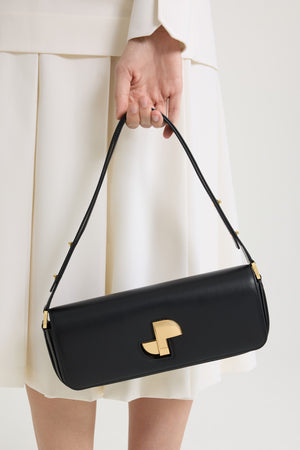 Le Lock レザー バゲットバッグ