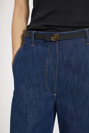 Ceinture JP fine en cuir
