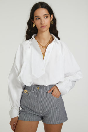 Blouse d'artiste en coton éco-responsable