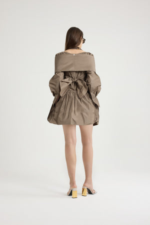 Blusa incrociata in faglia riciclato