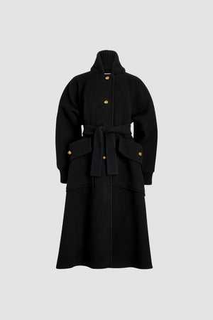 Cappotto oversize in lana e cachemire