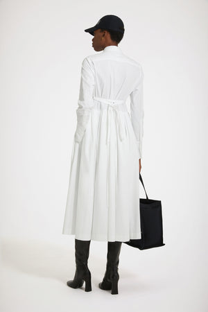 Vestito camicia midi in cotone bio