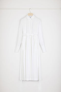Robe chemise midi en coton bio
