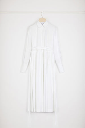 Vestito camicia midi in cotone bio