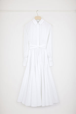 Robe chemise longue en coton éco-responsable