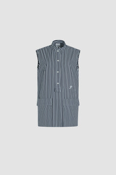Vestito camicia mini in popeline di cotone bio stampato