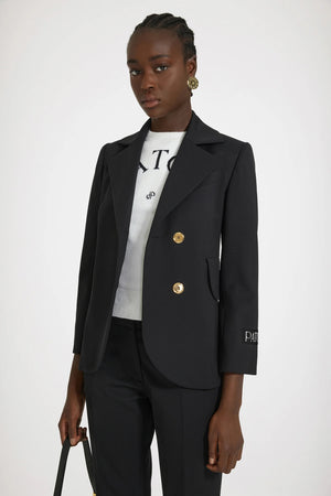 Veste ceinturée en laine technique