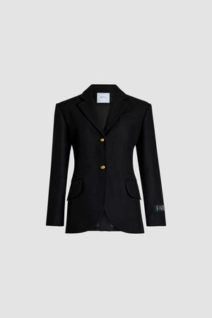 Veste ample ceinturée en laine et cachemire éco-responsable