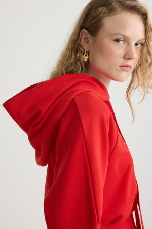 Medallion hoodie in organic cotton