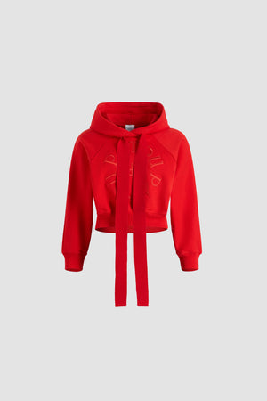 Medallion hoodie in organic cotton