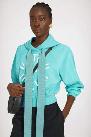 Sweatshirt à logo médaillon en coton bio