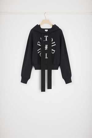 Sweatshirt à logo médaillon en coton bio