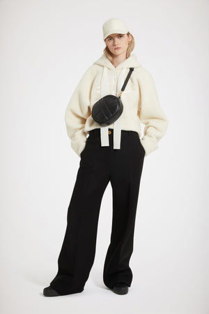 Sweatshirt à capuche  Médaillon en faux shearling recyclé