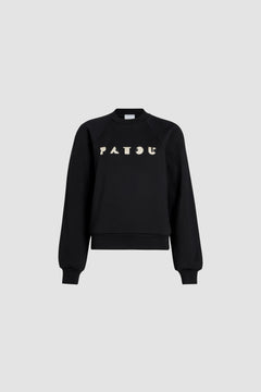 Embroidered Art Deco Patou sweatshirt in organic cotton