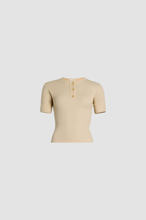 Top henley in cotone bio