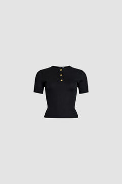 Top henley en coton bio