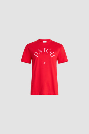 T-Shirt mit Patou Logo und JP-Monogramm aus Bio-Baumwolle