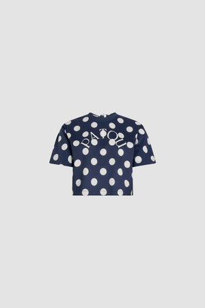 Maglietta con logo Patou in cotone bio stampato