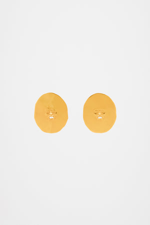 Boucles d’oreilles visage en laiton