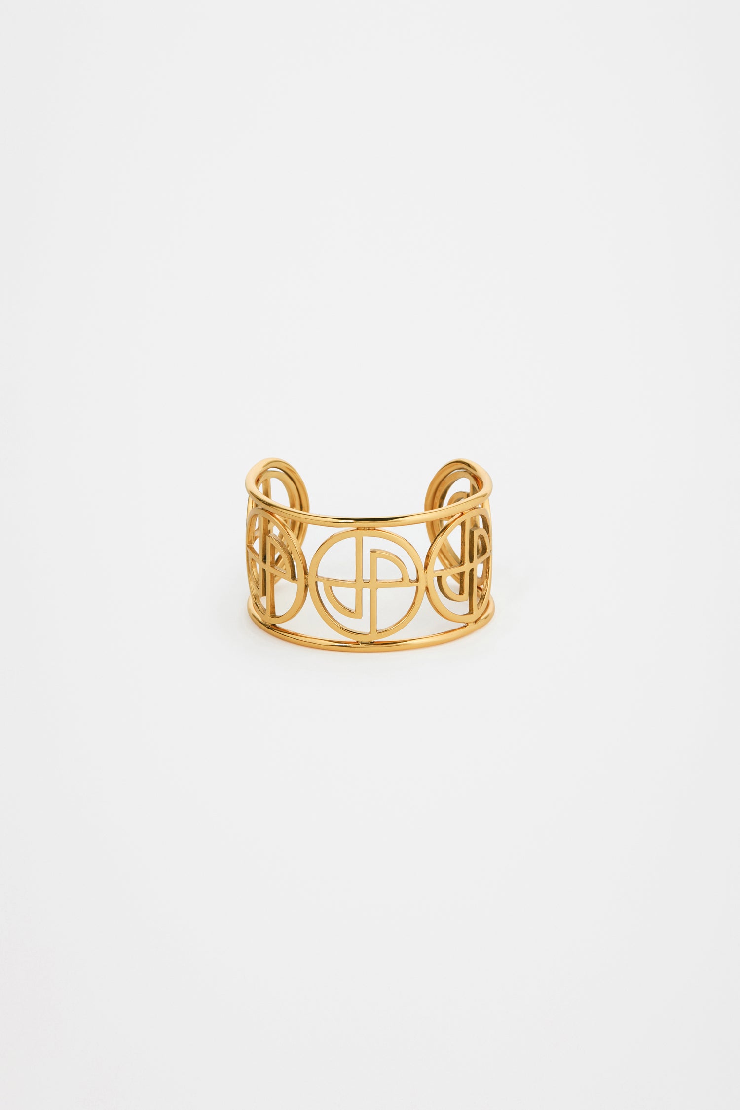 Patou - Bracciale rigido JP in ottone placcato oro - Gold - La nuova valuta dello stile.Bracciale rigido in ottone placcato oro. Monete JP ritagliate.