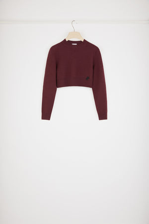 Pull court en laine et cachemire éco-responsables