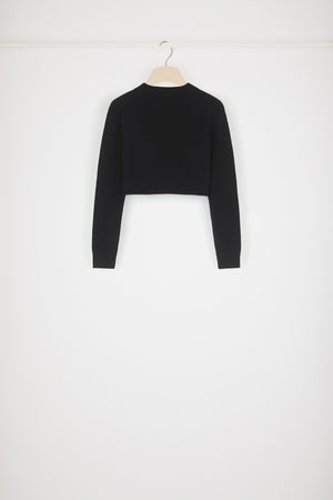 Pull court en laine et cachemire