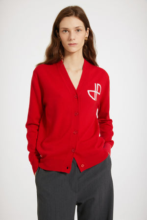 JP cardigan in wool and cashmere