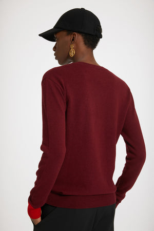 JP V-neck jumper in wool and cashmere