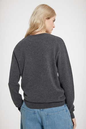 Maglione JP con scollo a V in lana e cachemire