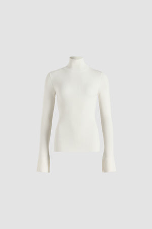 Ribbed jumper in wool blend