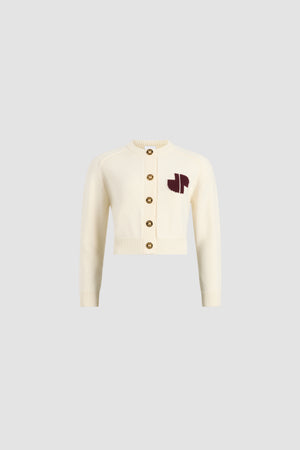 JP intarsia cardigan in wool and cashmere