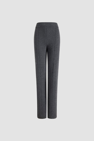 Pantalone a gamba dritta in lana e cashmere